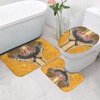 Samoa Pago Pago Aeto Bathroom Set Bald Eagle with Polynesian Art Tattoos - Polynesian Pride