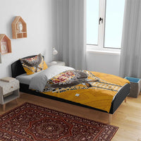 Samoa Pago Pago Aeto Bedding Set Bald Eagle with Polynesian Art Tattoos - Polynesian Pride