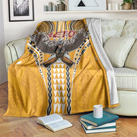 Samoa Pago Pago Aeto Blanket Bald Eagle with Polynesian Art Tattoos - Polynesian Pride