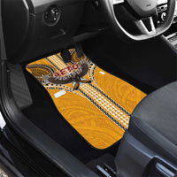 Samoa Pago Pago Aeto Car Mats Bald Eagle with Polynesian Art Tattoos - Polynesian Pride