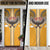 Samoa Pago Pago Aeto Door Cover Bald Eagle with Polynesian Art Tattoos - Polynesian Pride