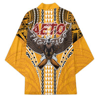 Samoa Pago Pago Aeto Kimono Bald Eagle with Polynesian Art Tattoos - Polynesian Pride
