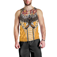 Samoa Pago Pago Aeto Men Tank Top Bald Eagle with Polynesian Art Tattoos - Polynesian Pride