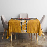 Samoa Pago Pago Aeto Tablecloth Bald Eagle with Polynesian Art Tattoos - Polynesian Pride