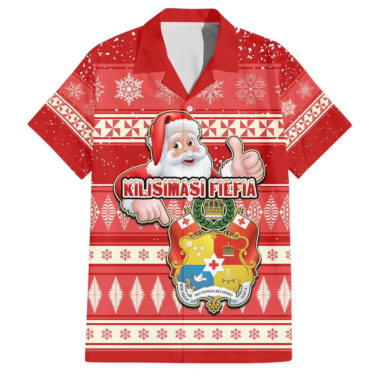 tonga-christmas-hawaiian-shirt-the-santa-coat-of-arms-with-ngatu-and-snow-pattern