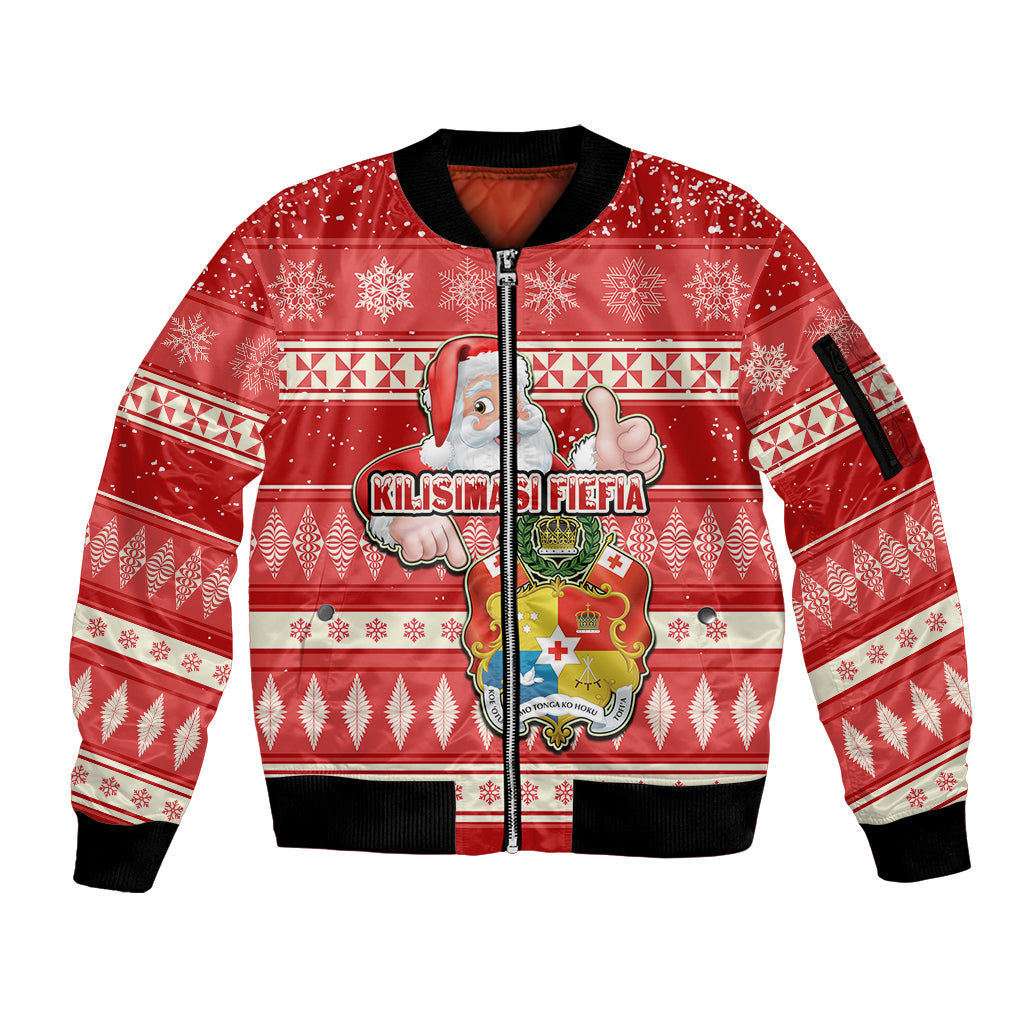 tonga-christmas-sleeve-zip-bomber-jacket-the-santa-coat-of-arms-with-ngatu-and-snow-pattern