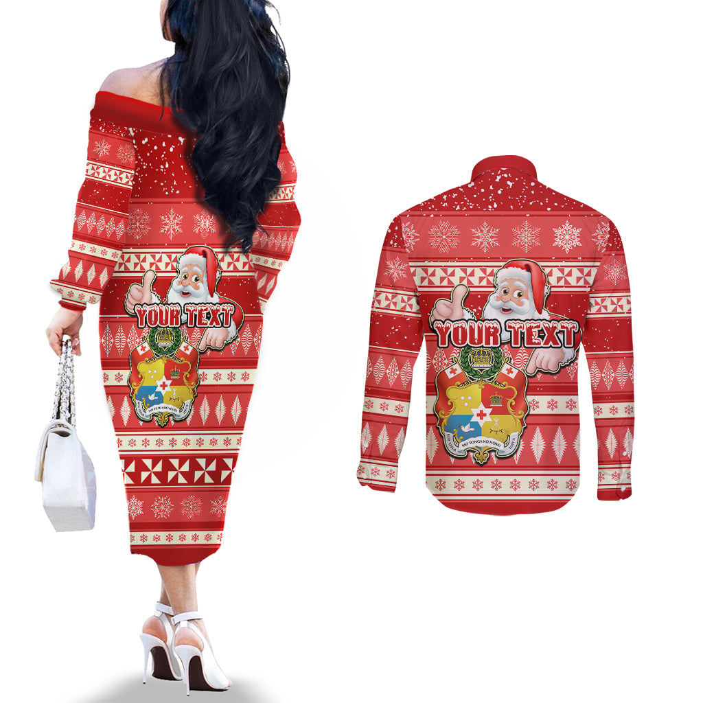 custom-tonga-christmas-couples-matching-off-the-shoulder-long-sleeve-dress-and-long-sleeve-button-shirts-the-santa-coat-of-arms-with-ngatu-and-snow-pattern