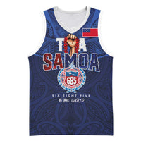 Custom Rugby Toa Samoa Basketball Jersey Champions Six Eight Five - Polynesian Pride