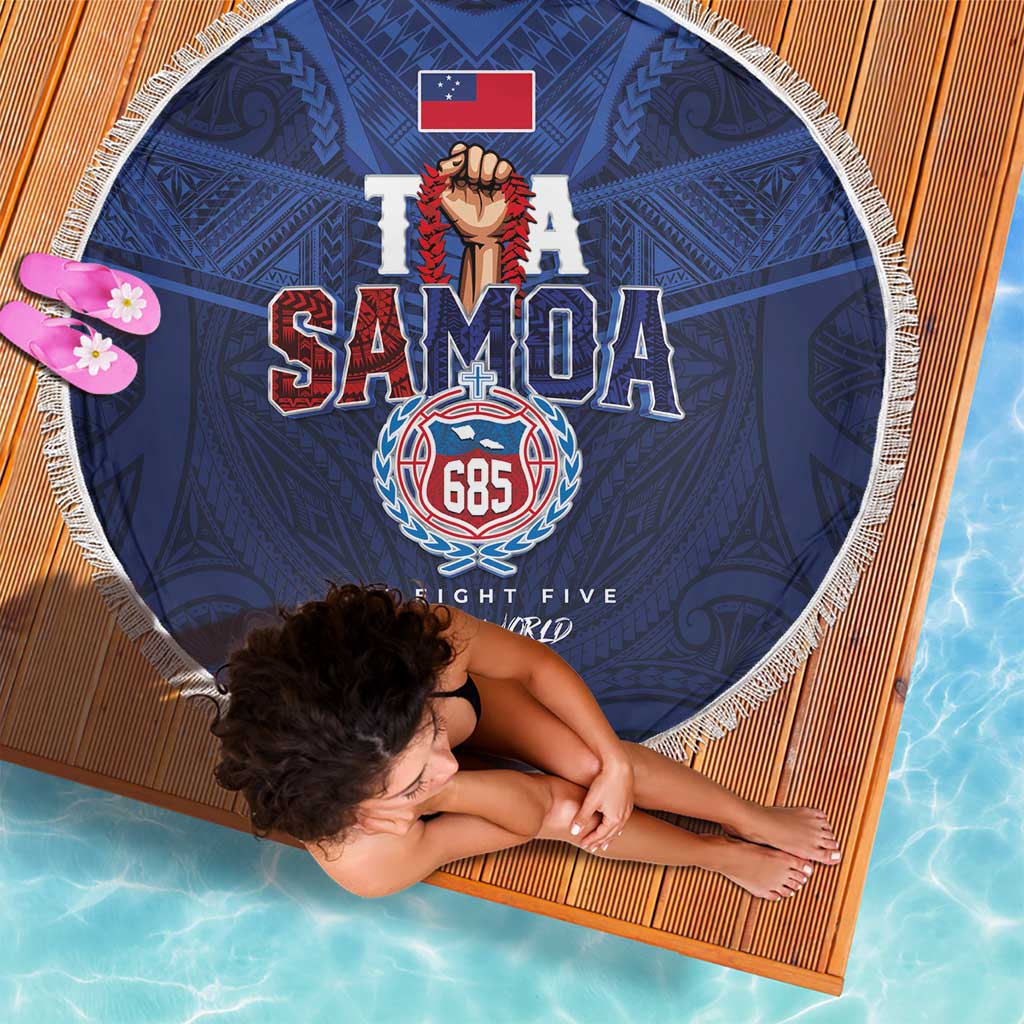 Rugby Toa Samoa Beach Blanket Champions Six Eight Five - Polynesian Pride