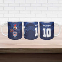 Custom Rugby Toa Samoa Ceramic Mug Champions Six Eight Five - Polynesian Pride