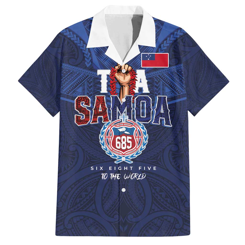 Custom Rugby Toa Samoa Family Matching Long Sleeve Bodycon Dress and Hawaiian Shirt Champions Six Eight Five - Polynesian Pride