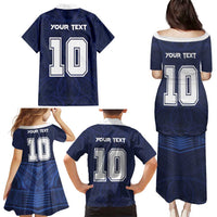 Custom Rugby Toa Samoa Family Matching Puletasi and Hawaiian Shirt Champions Six Eight Five - Polynesian Pride