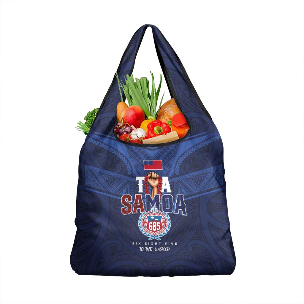 Rugby Toa Samoa Grocery Bag Champions Six Eight Five - Polynesian Pride