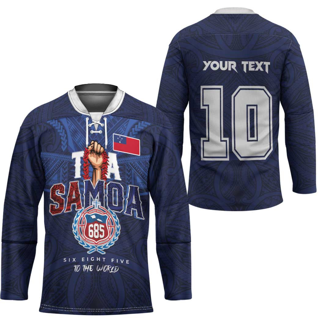 Custom Rugby Toa Samoa Hockey Jersey Champions Six Eight Five - Polynesian Pride