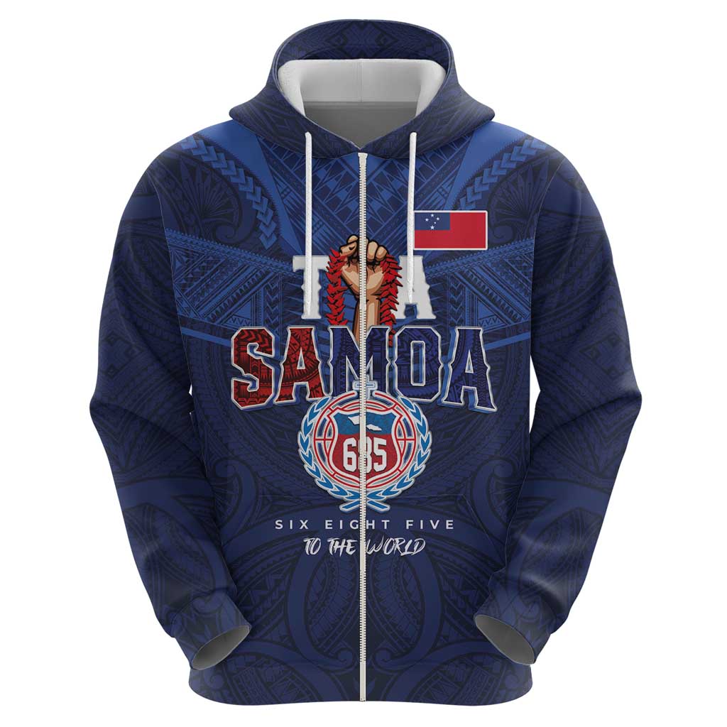 Custom Rugby Toa Samoa Hoodie Champions Six Eight Five - Polynesian Pride