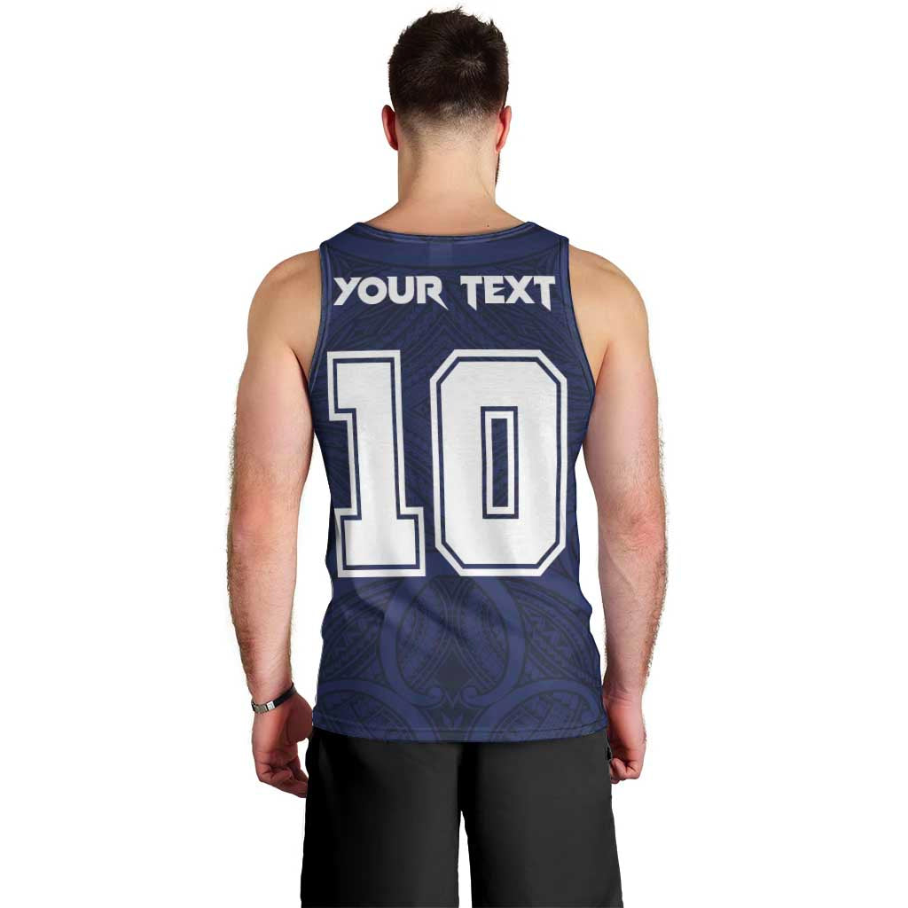 Custom Rugby Toa Samoa Men Tank Top Champions Six Eight Five - Polynesian Pride