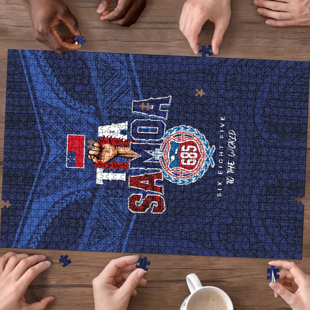 Rugby Toa Samoa Puzzle Champions Six Eight Five - Polynesian Pride