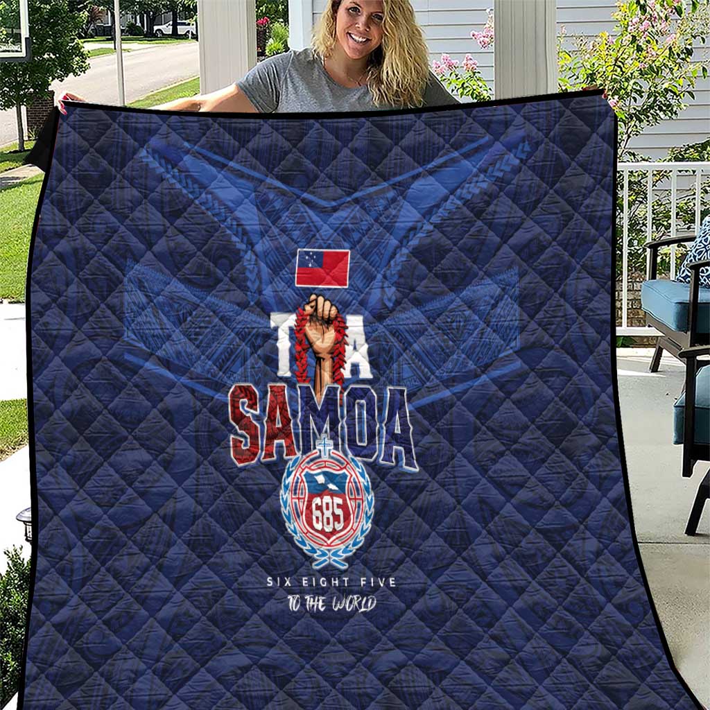 Rugby Toa Samoa Quilt Champions Six Eight Five - Polynesian Pride