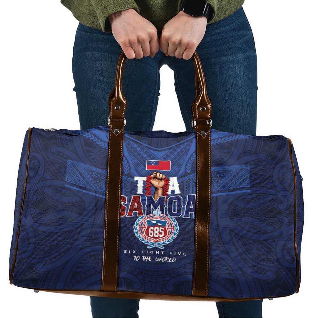 Rugby Toa Samoa Travel Bag Champions Six Eight Five - Polynesian Pride