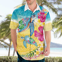 Hawaiian Tropical Plants Turtles Hawaiian Shirt Watercolor Style LT03 - Polynesian Pride