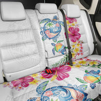 Hawaiian Abstract Art Turtles Back Car Seat Cover with Plumeria and Hibiscus - Polynesian Pride