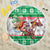 Custom Hawaii Mele Kalikimaka Beach Blanket Aloha Santa and Palm Tree Mix Kakau Pattern LT03 One Size 150cm Green - Polynesian Pride