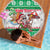 Custom Hawaii Mele Kalikimaka Beach Blanket Aloha Santa and Palm Tree Mix Kakau Pattern LT03 - Polynesian Pride