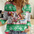 Custom Hawaii Mele Kalikimaka Women Casual Shirt Aloha Santa and Palm Tree Mix Kakau Pattern LT03 Female Green - Polynesian Pride