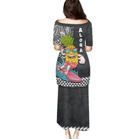 Hawaii Pineapple Surfing With Kakau Tribal Puletasi LT03 - Polynesian Pride