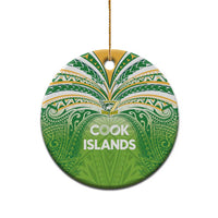 Cook Islands Rugby League Ceramic Ornament Tatau Tribal Motifs-Light Green Color LT03 - Polynesian Pride