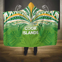 Cook Islands Rugby League Hooded Blanket Tatau Tribal Motifs-Light Green Color LT03 - Polynesian Pride