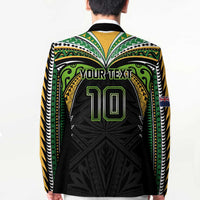 Custom Cook Islands Rugby League Blazer Tatau Tribal Motifs-Black Color LT03 - Polynesian Pride