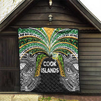 Cook Islands Rugby League Quilt Tatau Tribal Motifs-Black Color LT03 - Polynesian Pride