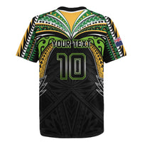 Custom Cook Islands Rugby League Rugby Jersey Tatau Tribal Motifs-Black Color - Polynesian Pride