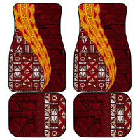 Tonga Feletoa Kupesi Fakatonga Car Mats LT03 Red - Polynesian Pride