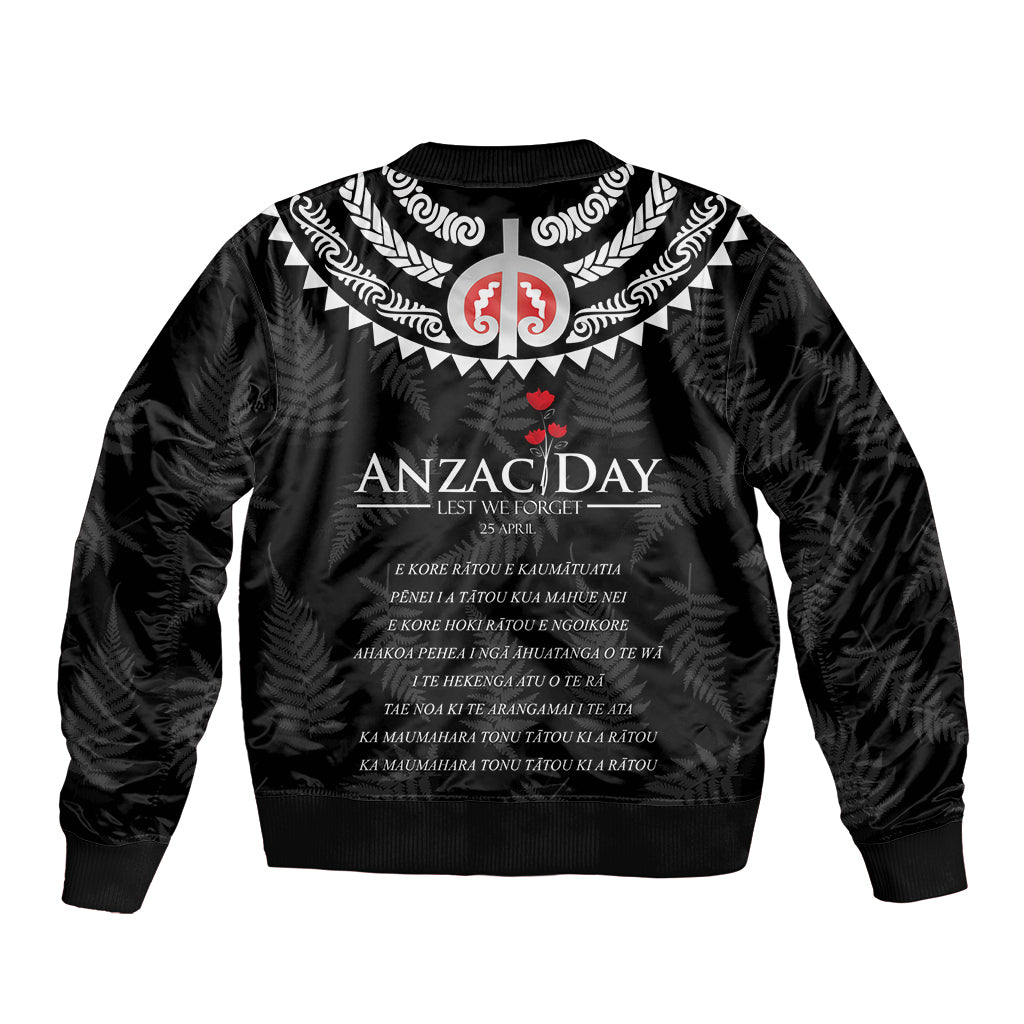 New Zealand ANZAC Day Bomber Jacket Lest We Forget Haka Dance Respect LT03 - Polynesian Pride