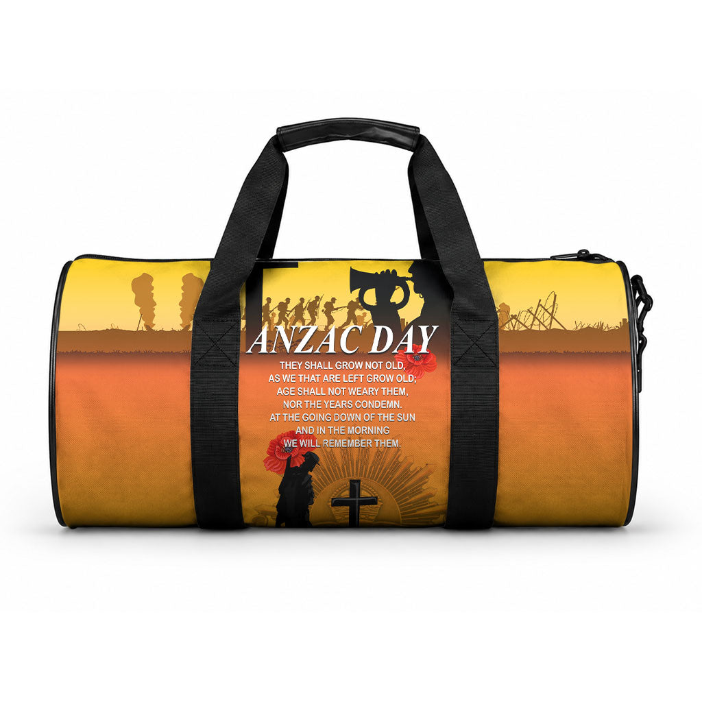 New Zealand and Australia ANZAC Day Duffle Bag LT03 One size Yellow - Polynesian Pride