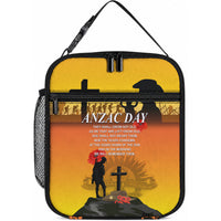 New Zealand and Australia ANZAC Day Lunch Bag LT03 10.2 × 8.3 × 4.3 inch Yellow - Polynesian Pride