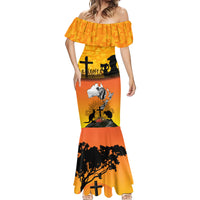 New Zealand and Australia ANZAC Day Mermaid Dress Gallipoli Lest We Forget LT03 - Polynesian Pride