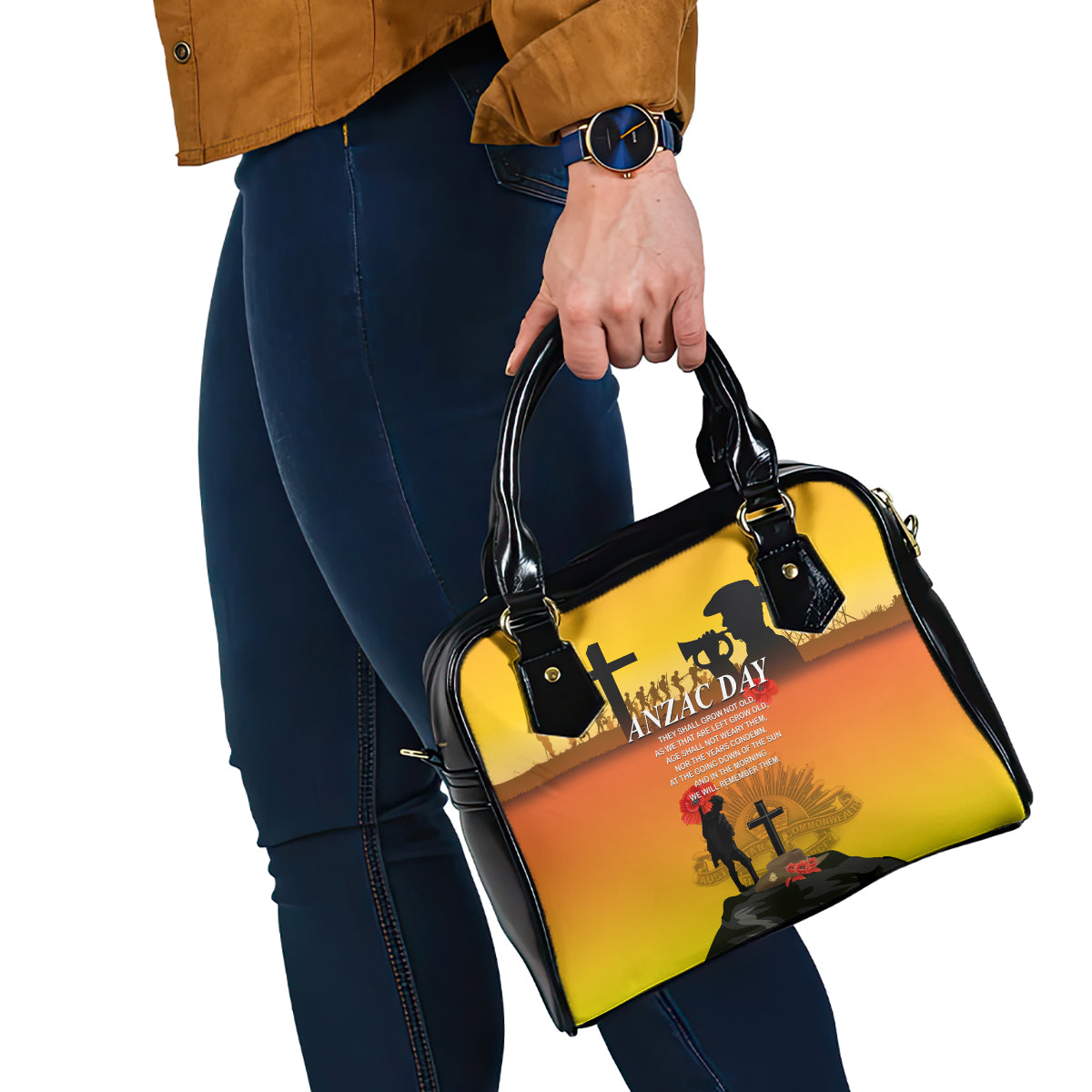 New Zealand and Australia ANZAC Day Shoulder Handbag Gallipoli Lest We Forget LT03 - Polynesian Pride