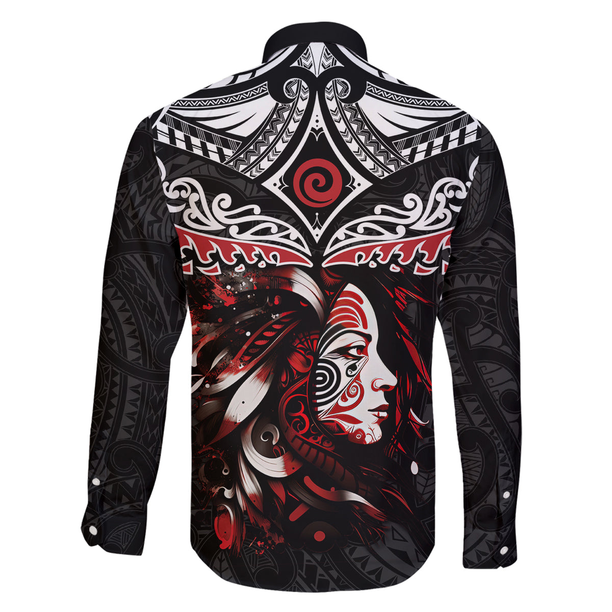 New Zealand Maori Girl Family Matching Off Shoulder Short Dress and Hawaiian Shirt Silver Fern and Koru Pattern LT03 - Polynesian Pride