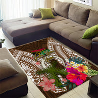 Vanuatu Selebretem 44th Indipendens Dei Area Rug Yumi Pig Tusk and Namele Fern