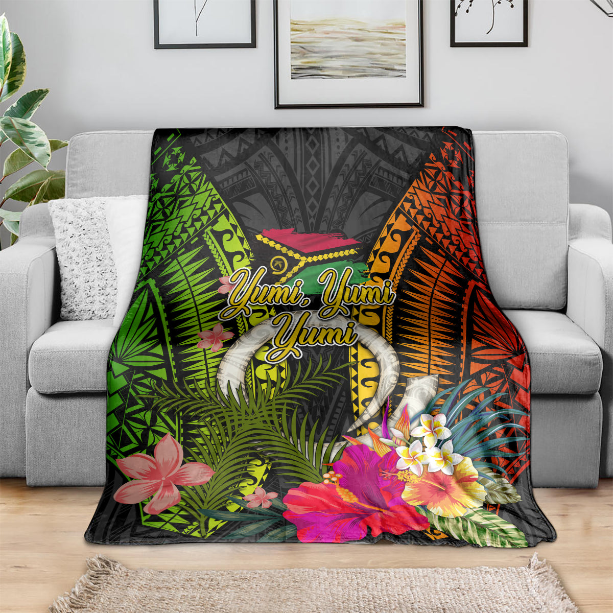 Vanuatu Independence Day Blanket Tugeta Yumi Selebretem Indipendens Dei
