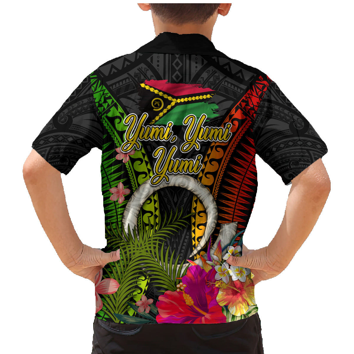 Vanuatu Independence Day Family Matching Mermaid Dress and Hawaiian Shirt Tugeta Yumi Selebretem Indipendens Dei