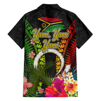 Vanuatu Independence Day Family Matching Off Shoulder Short Dress and Hawaiian Shirt Tugeta Yumi Selebretem Indipendens Dei