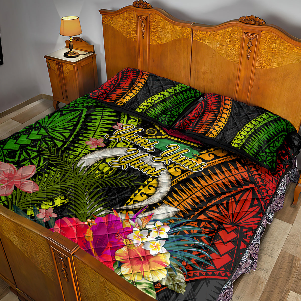 Vanuatu Independence Day Quilt Bed Set Tugeta Yumi Selebretem Indipendens Dei