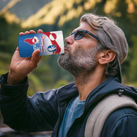 Greenland National Day 4 in 1 Can Cooler Tumbler National Country Flag and Emblem with The Map