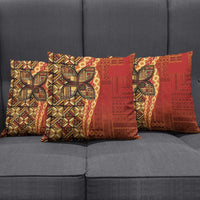 Samoan Pacific Tribal Flower Geometric Art Tattoos Pillow Cover Siapo Pattern Flame Sunset LT03 - Polynesian Pride