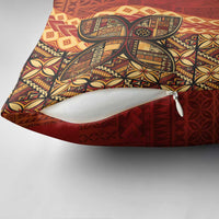 Samoan Pacific Tribal Flower Geometric Art Tattoos Pillow Cover Siapo Pattern Flame Sunset LT03 - Polynesian Pride