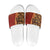 Samoan Pacific Tribal Flower Geometric Art Tattoos Slide Sandals Siapo Pattern Flame Sunset - Polynesian Pride